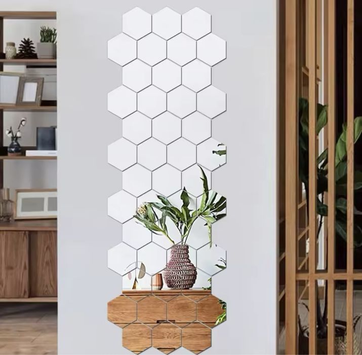 Дзеркальні соти , дзеркало декор