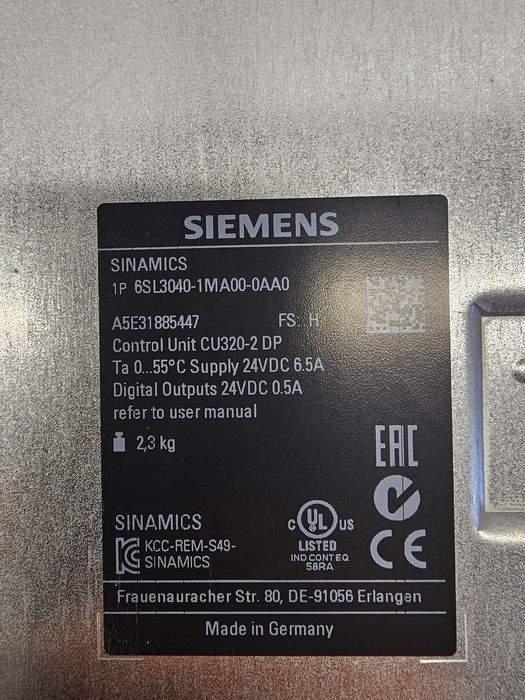Siemens Sinamics 6SL3040-1MA00-0AA0