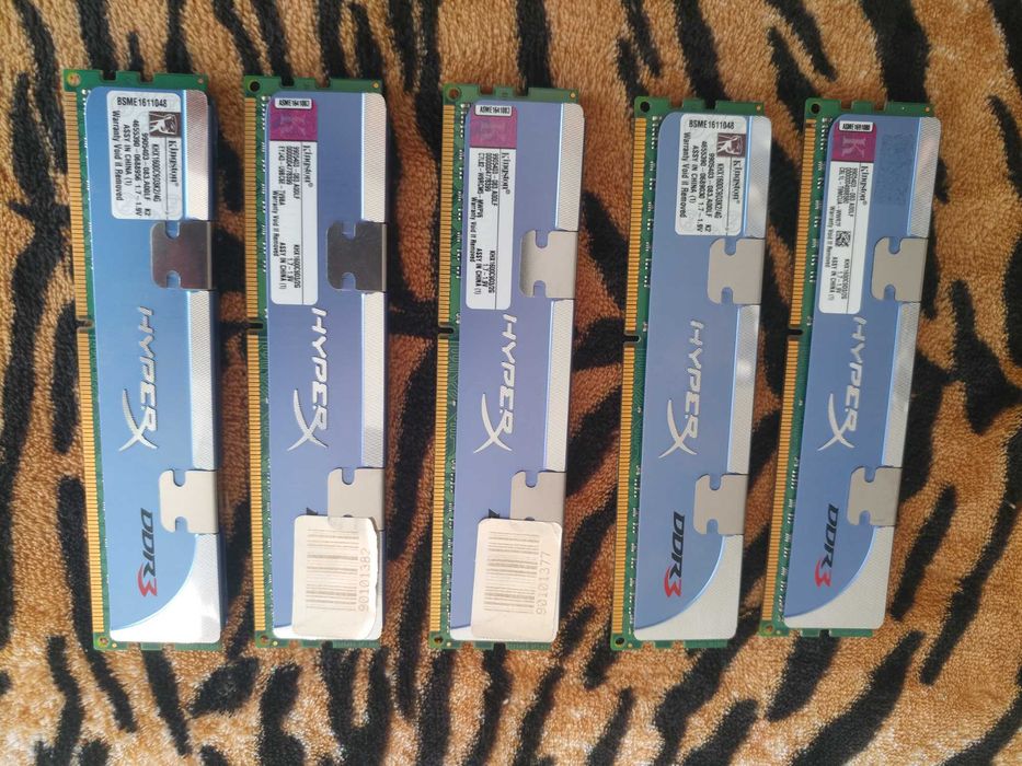 Продам комплект оперативной памяти ddr3 1600  5х2gb=10gb