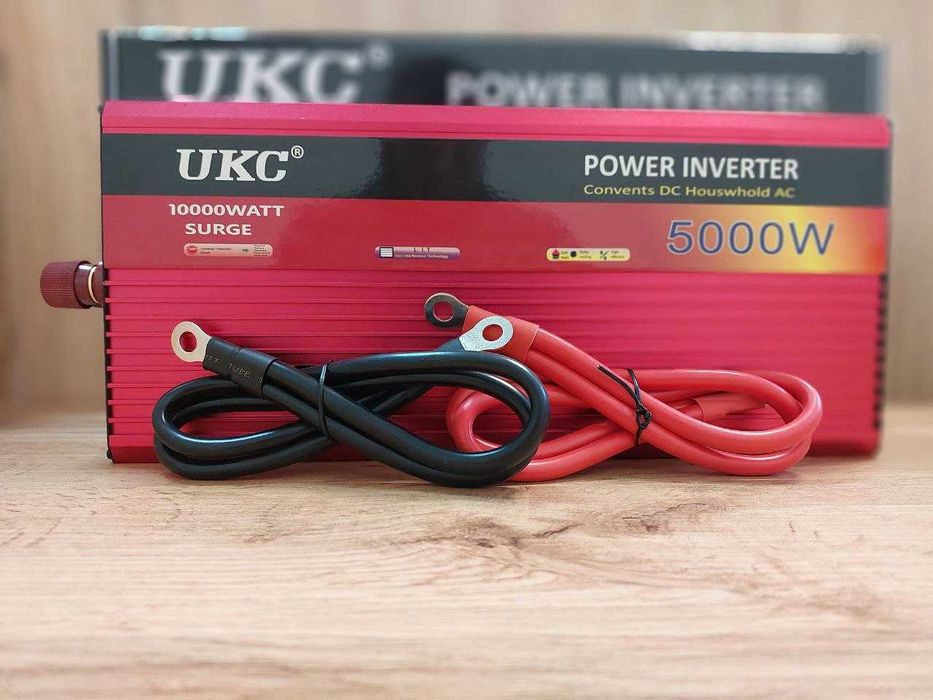 Преобразователь тока Инвертор Перетворювач напруги 12v 220v 5000Вт Led