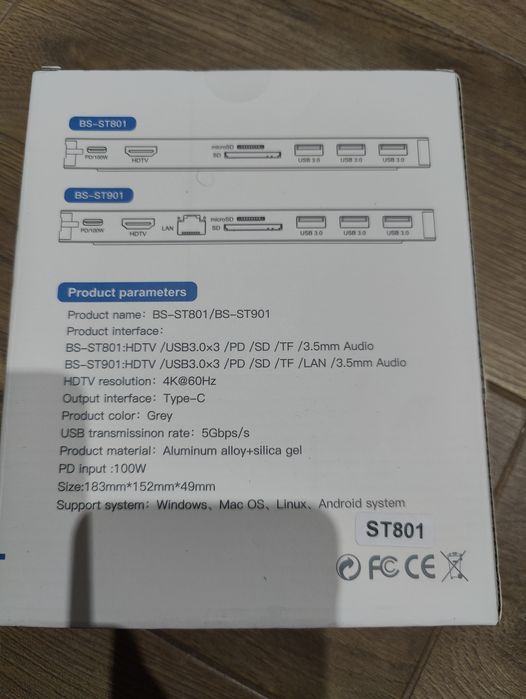 Stacja dokująca USB-C tablet 8w1