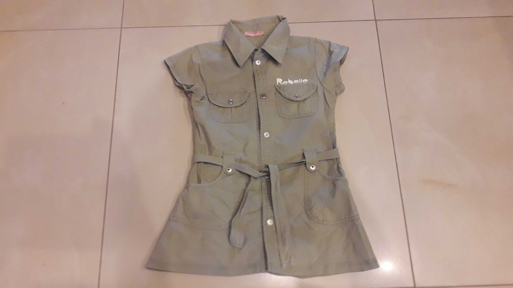 tunika dla dziewczynki khaki