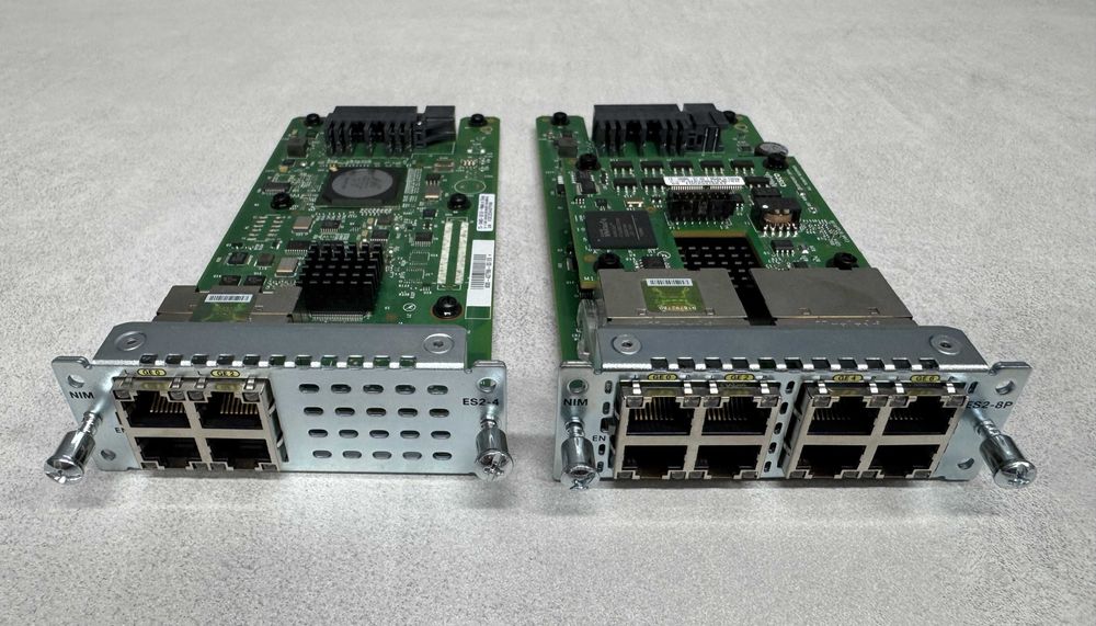 Модули на 4- 8 портов Cisco NIM-ES2-4 /NIM-ES2-8 безнал/гарантия