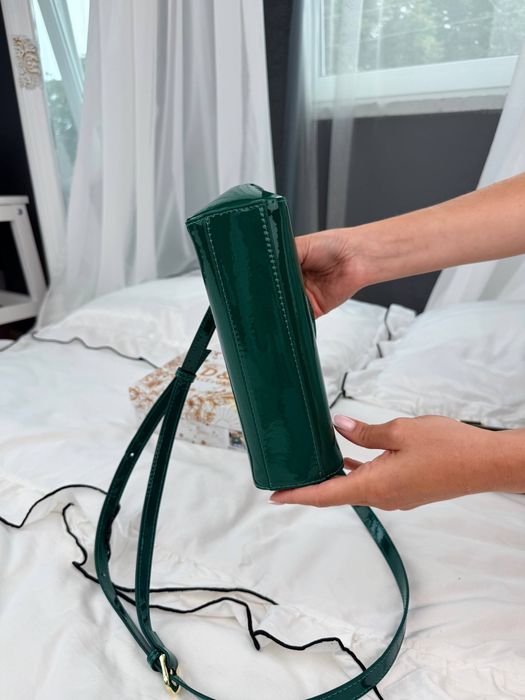 Сумка Dolce & Gabbana Mini Sicily Green Patent Leather with Gold Hardwa