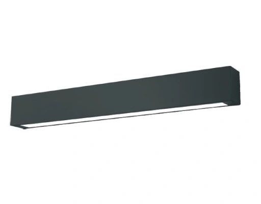 lampa ścienna, kinkiet ibros l czarny ip44 do łazienki