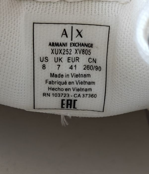Кроссовки Armani Exchange,р44; Оригинал