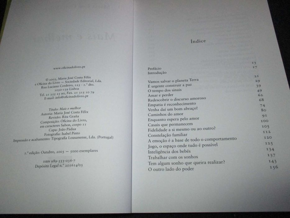 More and Better Book by Maria José Costa Félix, Signed64739768747523122