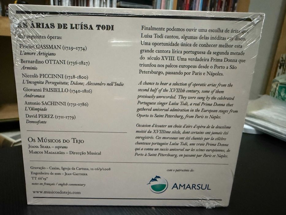 As Árias De Luísa Todi – Joana Seara, Músicos Do Tejo, Marco Magalhães