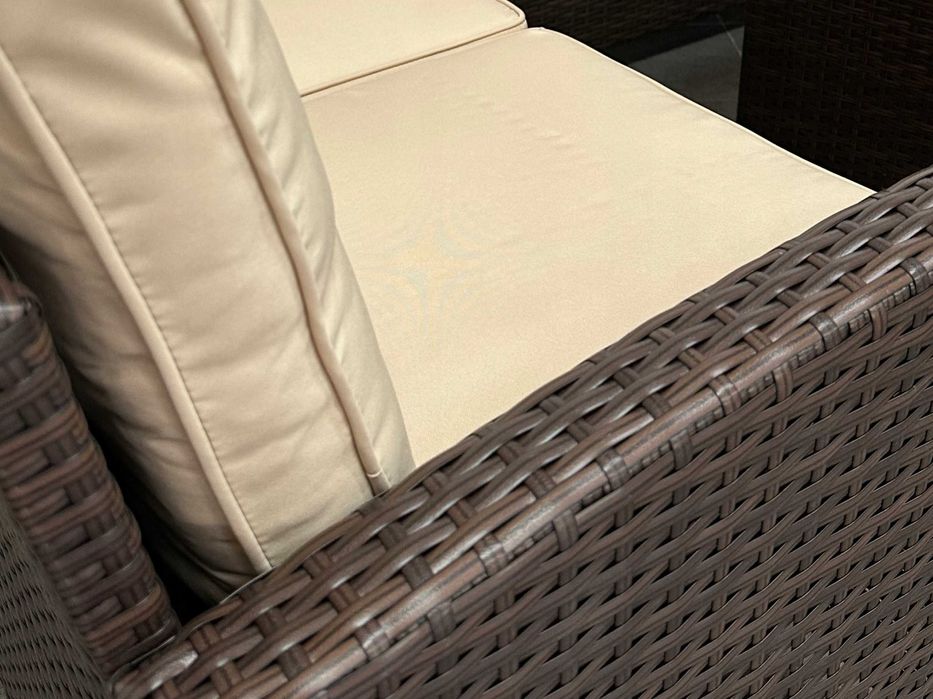 Narożnik Ogrodowy Technorattanowy Zestaw Mebli Ogrodowych 4 kolory