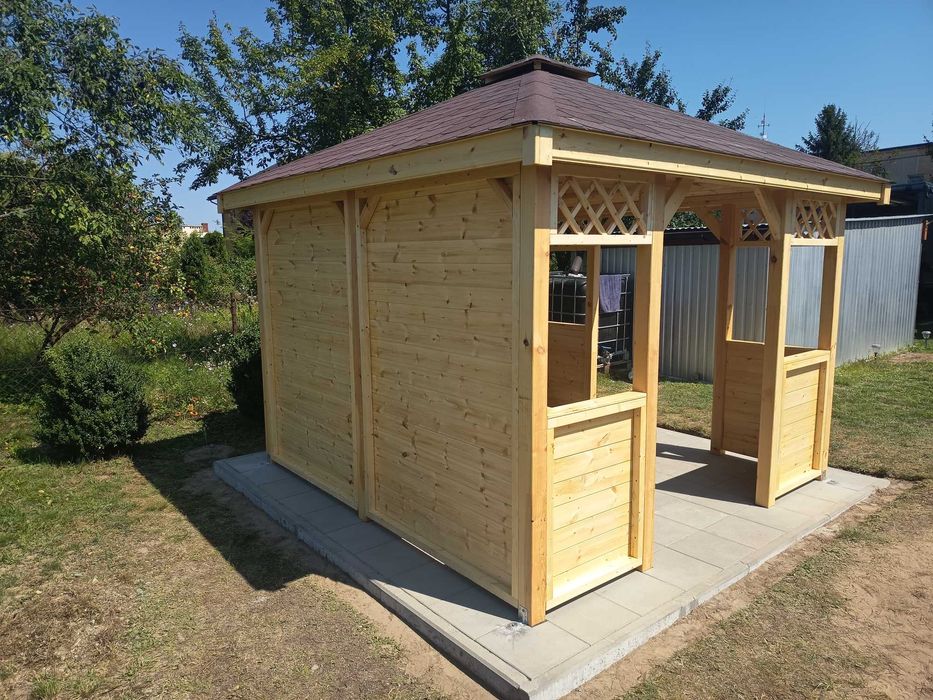 Altana drewniana ,altanka ogrodowa, producent 3x3,3x4,4x4,4x5,5x5,6x4