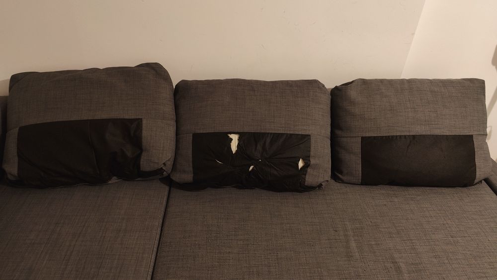 Sofá cama com chaise longue (até 2 de Julho)