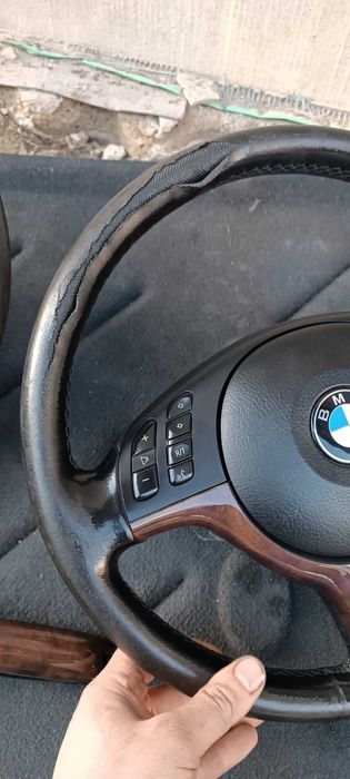 Руль bmw e46 е39 е38 е53 дерево ручника мульти руль м руль , кермо