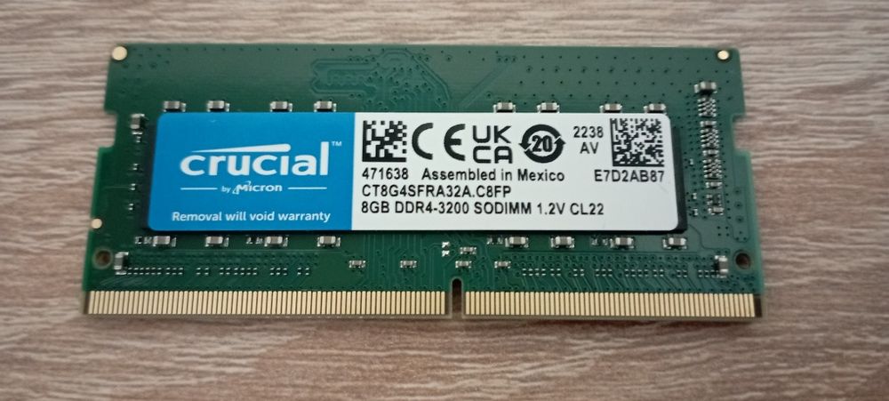 Оперативная память для ноутбука  DDR 4 8G 3200