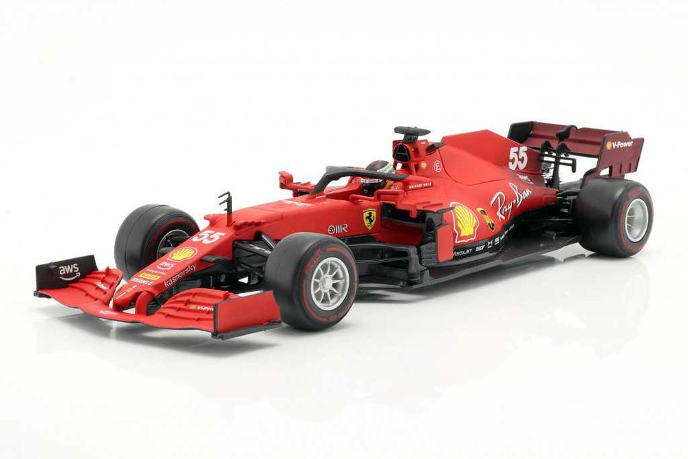 ブラーゴ 1/18 フェラーリ SF21 #55 2021 C.サインツ Model 1:18 Bburago Ferrari SF21 #55 F1 2021 Carlos Sainz jr