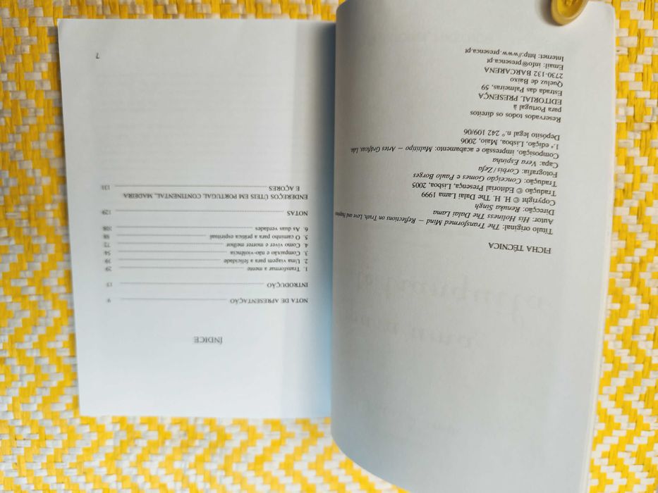 Para uma mente tranquila – 
SS Dalai Lama