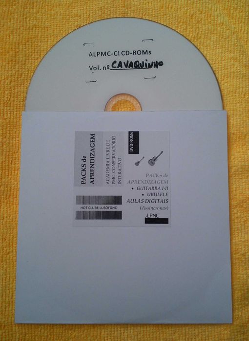 Pack Aulas Digitais - CD/DVD-Rom Guitarra, Cavaquinho, Ukulele, Braguesa