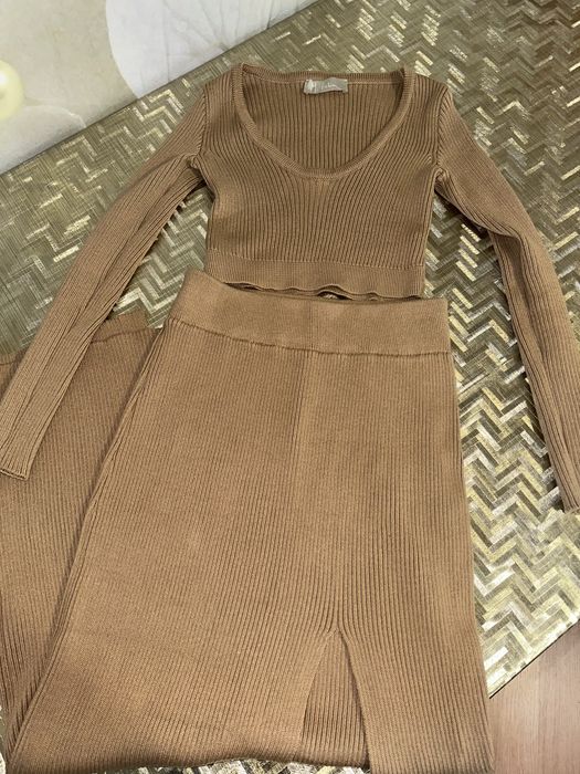 Сукня / юбка / топ / беж Xs-s