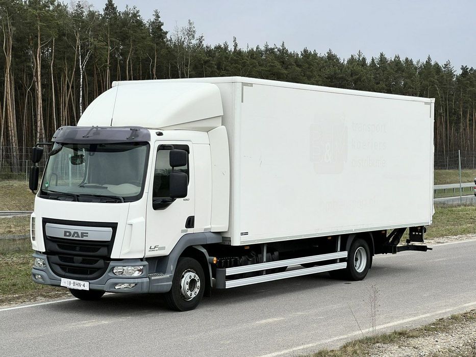 DAF LF 180 Kontener Euro 6 Winda klapa sprowadzony  Klima , Poduszki, Aktywny Tempomat , Winda klapa, Euro 6, Sypialka