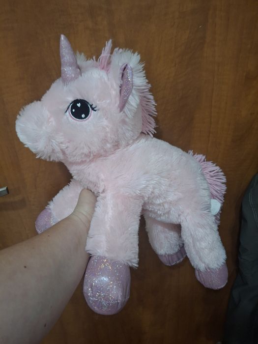 Koń jednorożec pluszak duży 35cm długi