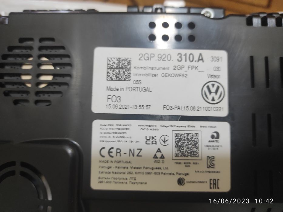 Quadrante vw digital novo.