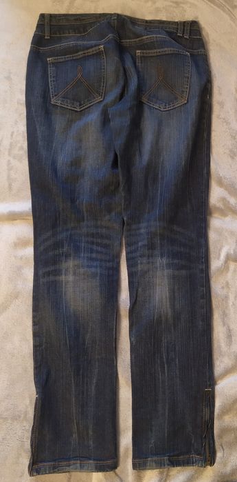 Granatowe jeansy Rainbow rozmiar 42