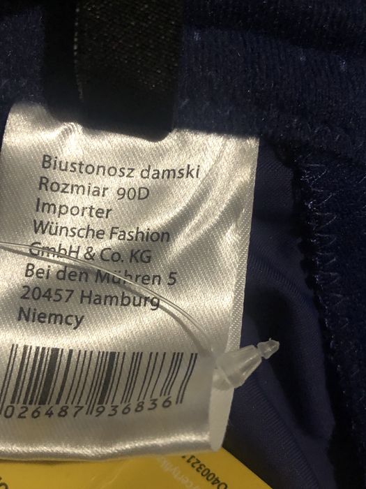 Biustonosz damski odciążający miękki fiszbiny szerokie ramiączka 90 D