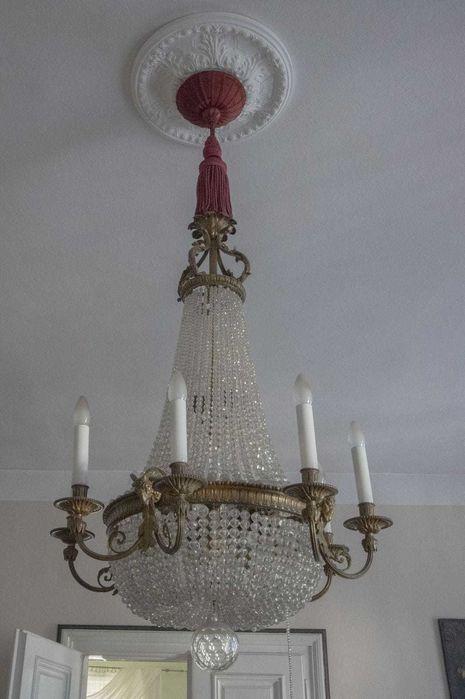 Żyrandol kryształowy duży