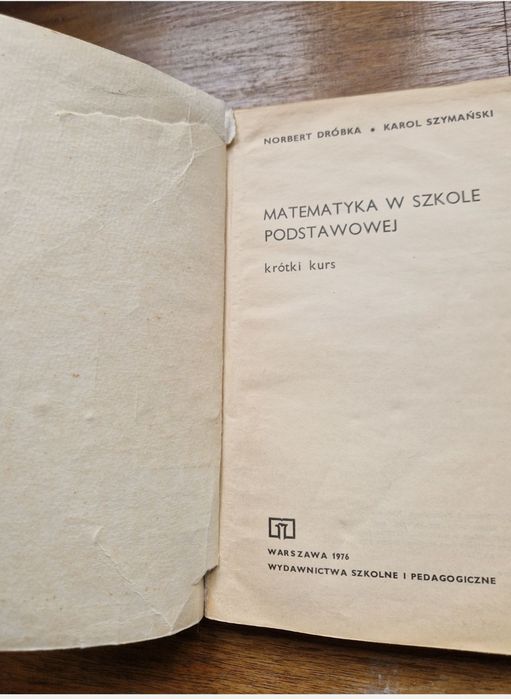 Matematyka w szkole podstawowej,  N. Dróbka, K. Szymański