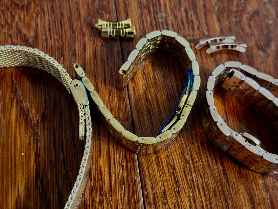 Браслет для часов 20мм цвет золото