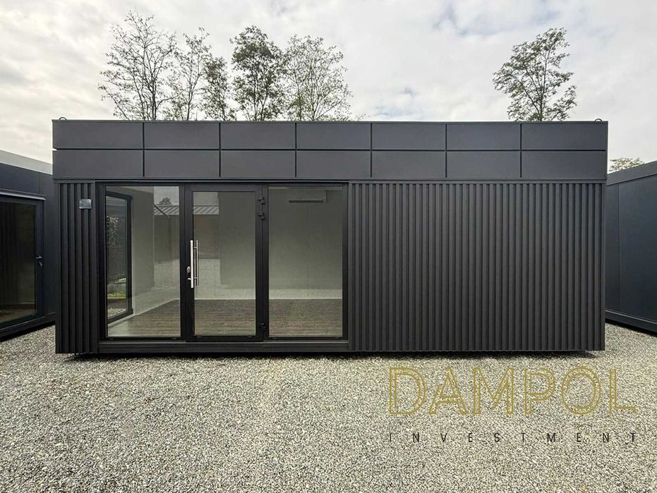 GOTOWY pawilon/kontener 7x3 usługowy handlowy biurowy ogrodowy leasing