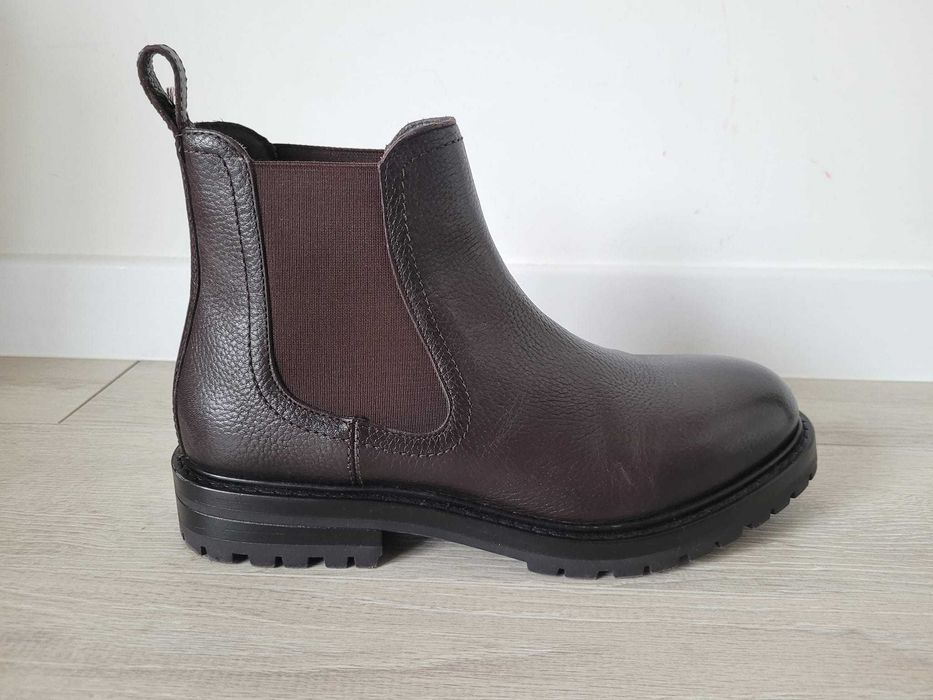 Buty sztyblety ZARA męskie 41 brązowe wysokie brown