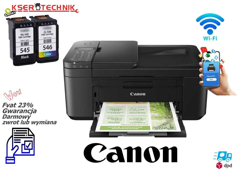 Canon PIXMA TR 4650 – drukarka atramentowa / Szybki i cichy wydruk
