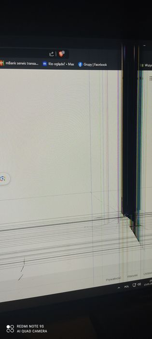 Monitor Samsung 24" T37F LED uszkodzony. Działa!