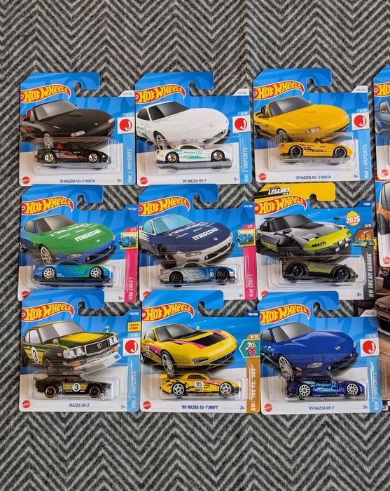 Лот Мазда Hot Wheels Matchbox Mazda RX 7, RX 8, Miata, Drift хот вілс