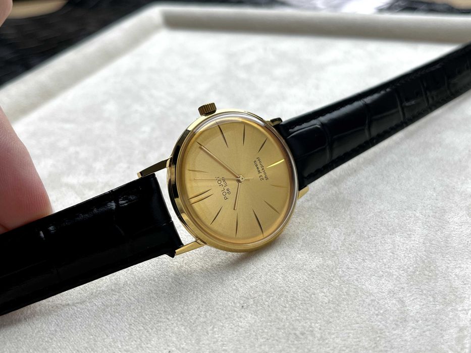 Zegarek mechaniczny Poljot De Luxe, radziecki zegarek.