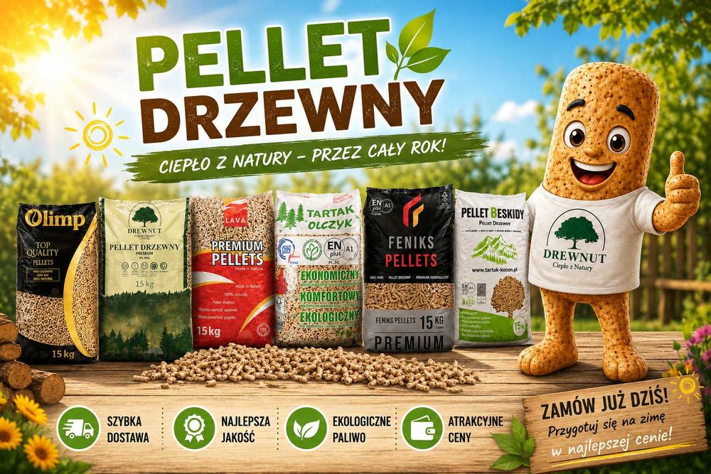 Pellet drzewny A1 oraz A2 Barlinek Olimp Lava Rezult Olczyk Feniks