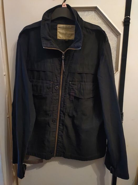 Bawełniana, czarna kurtka Alpha Industries, rozmiar XL.