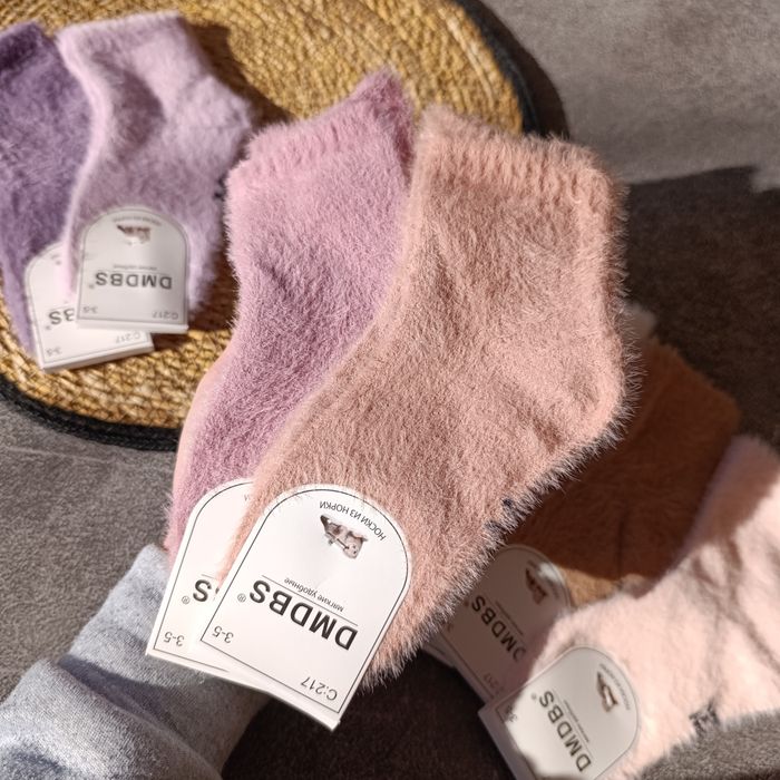 Дитячі теплі шкарпетки з шерсті норки, детские термо носки норка