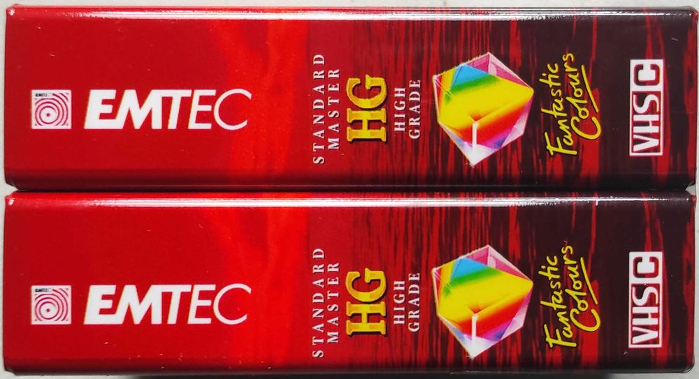 Cassetes VHS-C - EMTEC - PHG 30 - NOVAS - Pack 2 Unidades