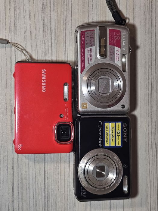 Sony Cyber-shot DSC-S930,Panasonic Lumix  FX-50,Samsung  AQ100