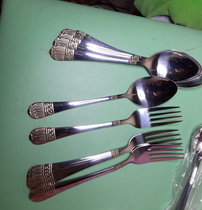Ложки, виделки, барна ложка, Versace. Столові прибори. Нові