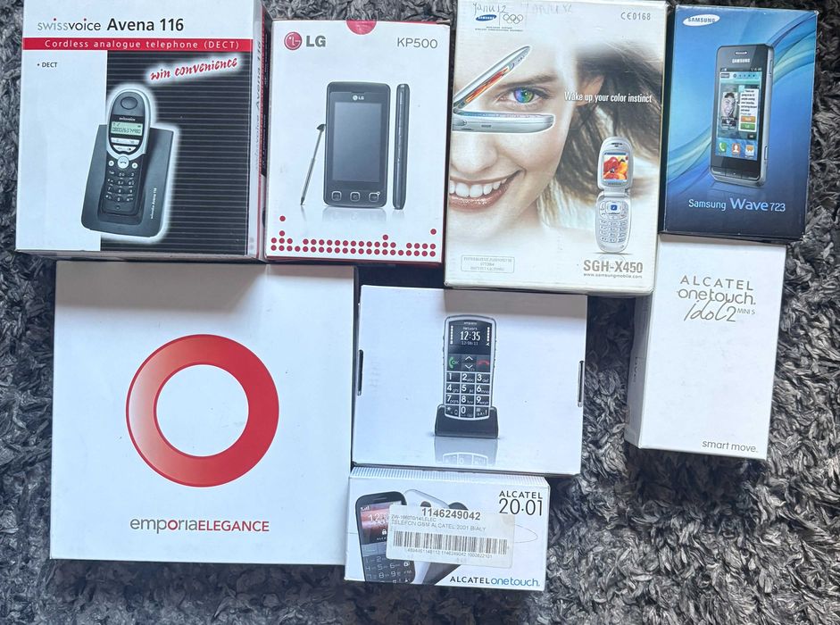 Kolekcja telefonów komórkowych