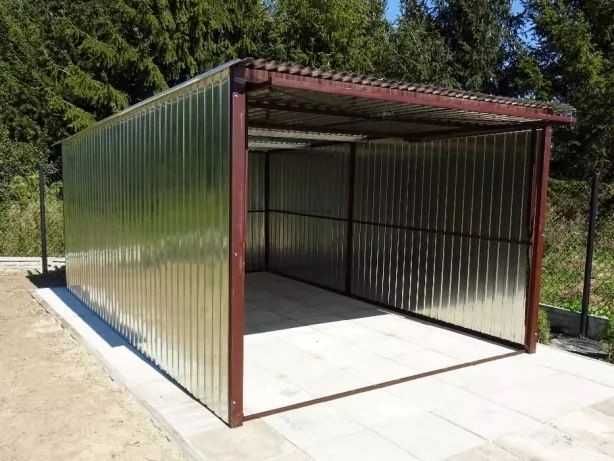 Garaż blaszany na budowę Blaszak Garaże blaszane Blaszaki PRODUCENT