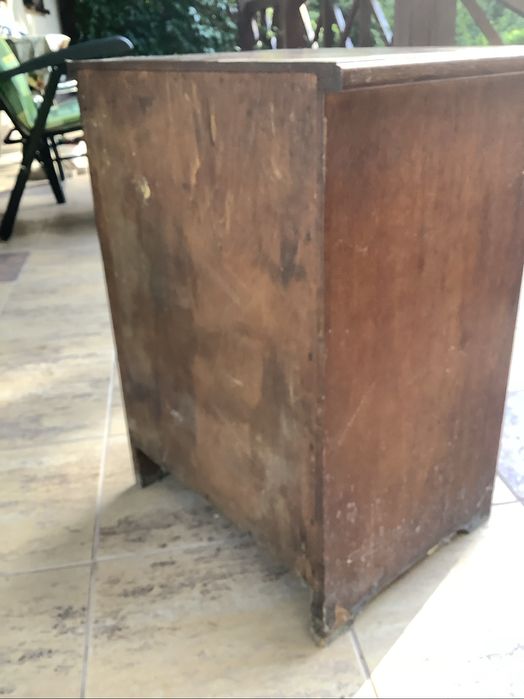 Stara drewniana szafka nocna / nakastlik Art Déco vintage