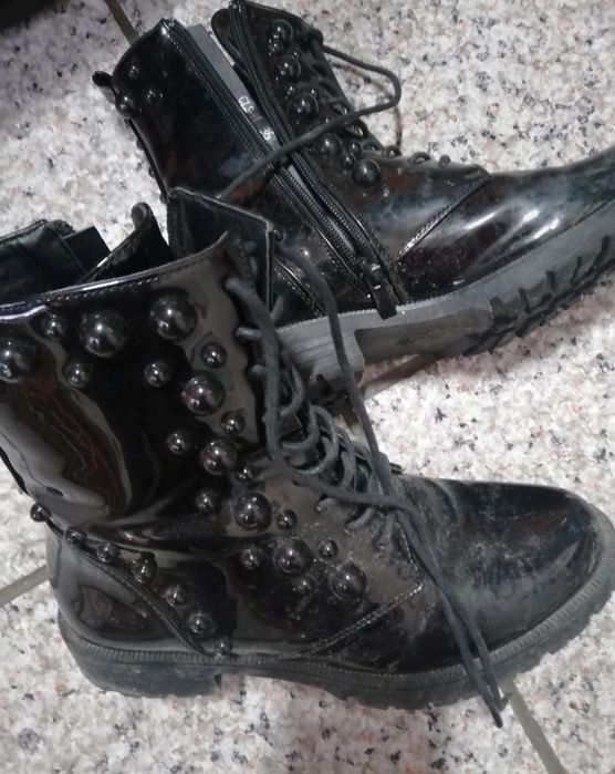 Botas de cano médio 36