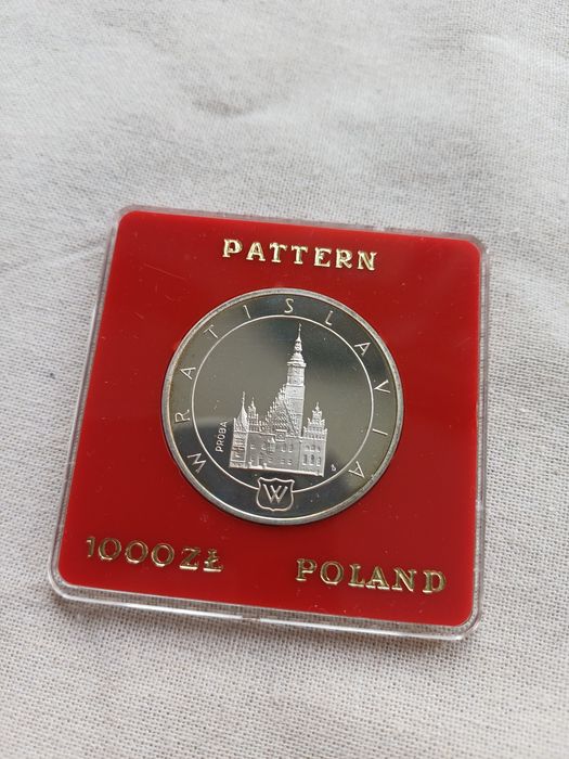 PRL PRÓBA srebro 1000 złotych 1987 Wratislavia Wrocław