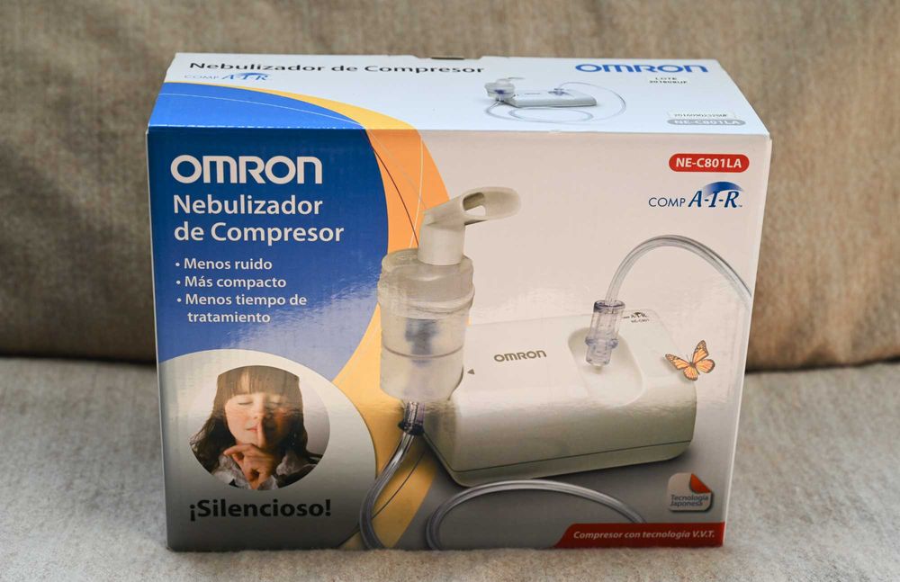 Nebulizador Omron NE-C801LA – Excelente Estado, Caixa Original