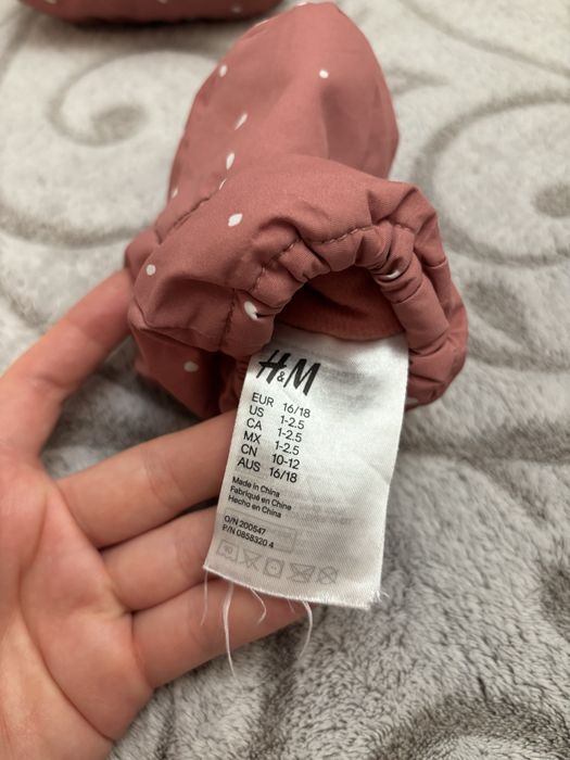 Пінетки h&m зимові дитячі 6-12 міс