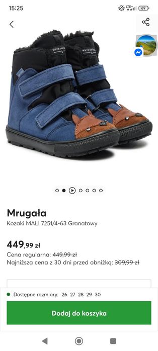 Mrugała MALI FOX BLUE 27