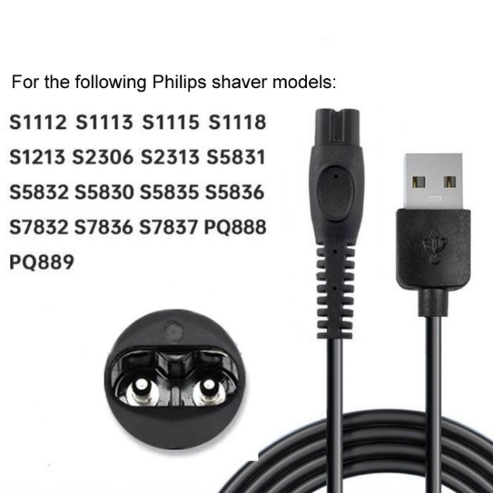 Зарядка кабель 5V-1A для бритви Philips Norelco OneBlade 7000 S7882/55
